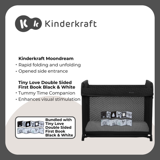 Kinderkraft Playard Moon Dream and Tinylove Double Sided First Book