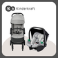 Kinderkraft Travel System Apino Gray  Stroller and MinkPro Carseat Gray