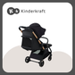 Kinderkraft Apino Black Stroller