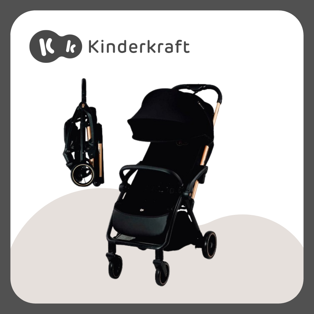 Kinderkraft Apino Black Stroller