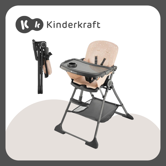 Kinderkraft Foldee Pink High Chair