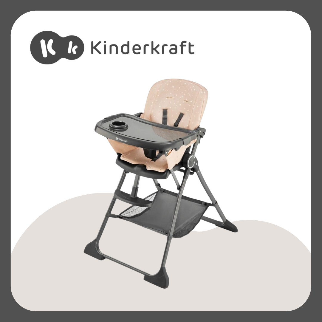 Kinderkraft Foldee Pink High Chair
