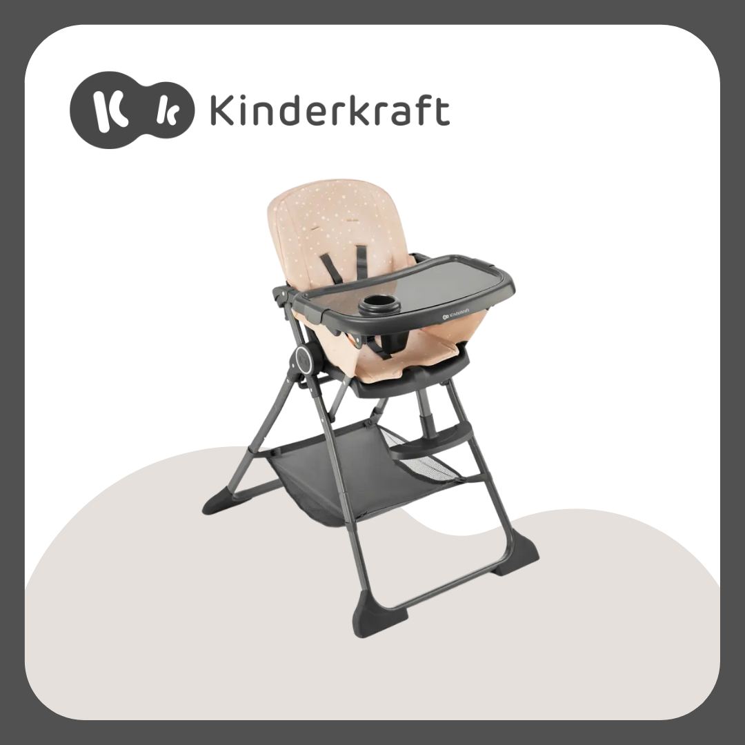 Kinderkraft Foldee Pink High Chair