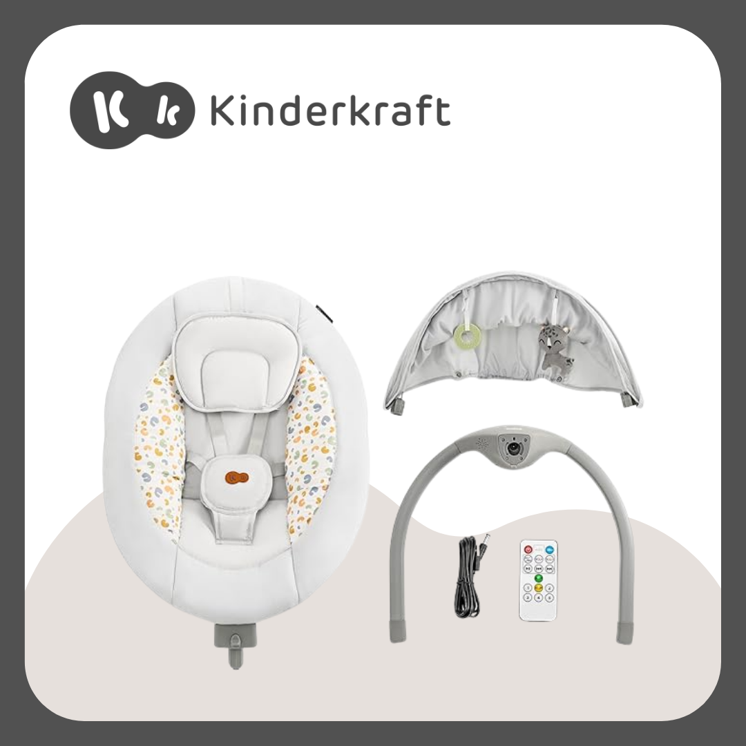 Kinderkraft Lumi 2 Light Grey RockerNap