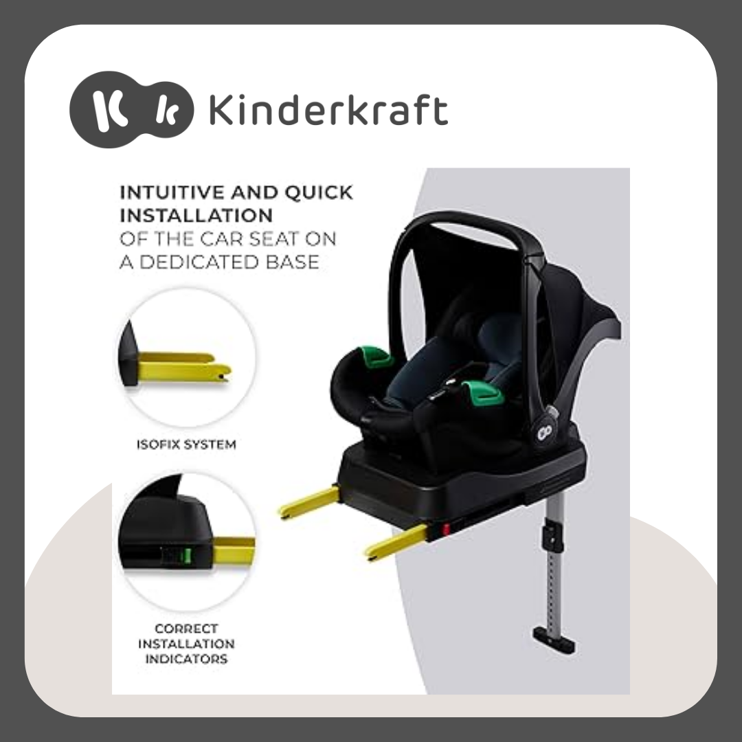 KINDERKRAFT MINK PRO CAR SEAT - BLACK