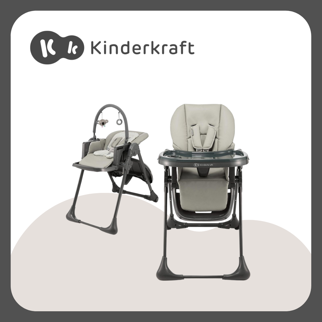 Kinderkraft Tummie Grey High Chair