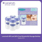 Lansinoh BPS and BPA Free Breastmilk Storage Bottles (pack of 4)
