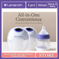 Lansinoh BPS and BPA Free Breastmilk Storage Bottles (pack of 4)
