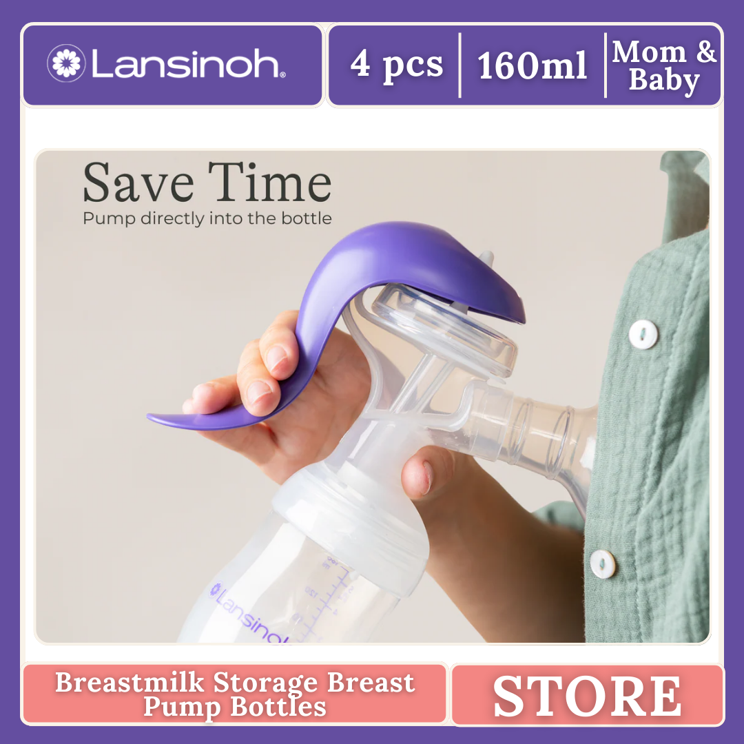 Lansinoh BPS and BPA Free Breastmilk Storage Bottles (pack of 4)