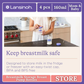 Lansinoh BPS and BPA Free Breastmilk Storage Bottles (pack of 4)