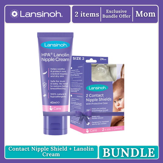 Lansinoh Contact Nipple Shield + Lanolin Cream 40ml SAVE P299