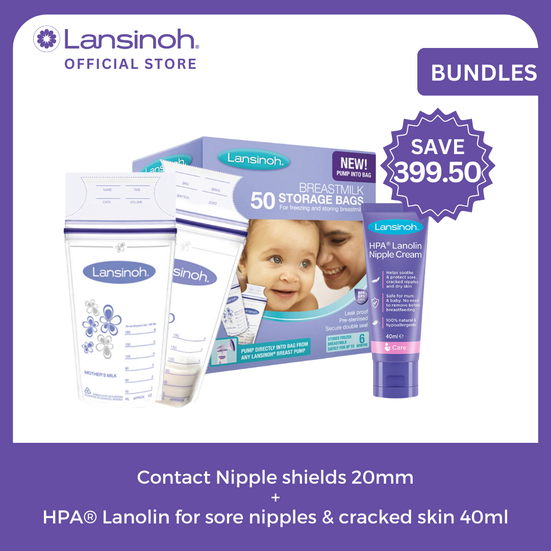 Lansinoh Breastmilk Storage Bags + Lanolin Cream SAVE P398