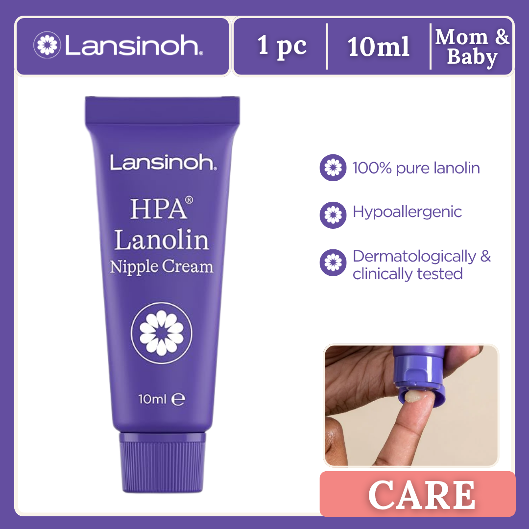 Lansinoh Discreet Double Wearable Pump + Lanolin+ 70 Sheets Pure Water Baby Wipes Single Flip Top
