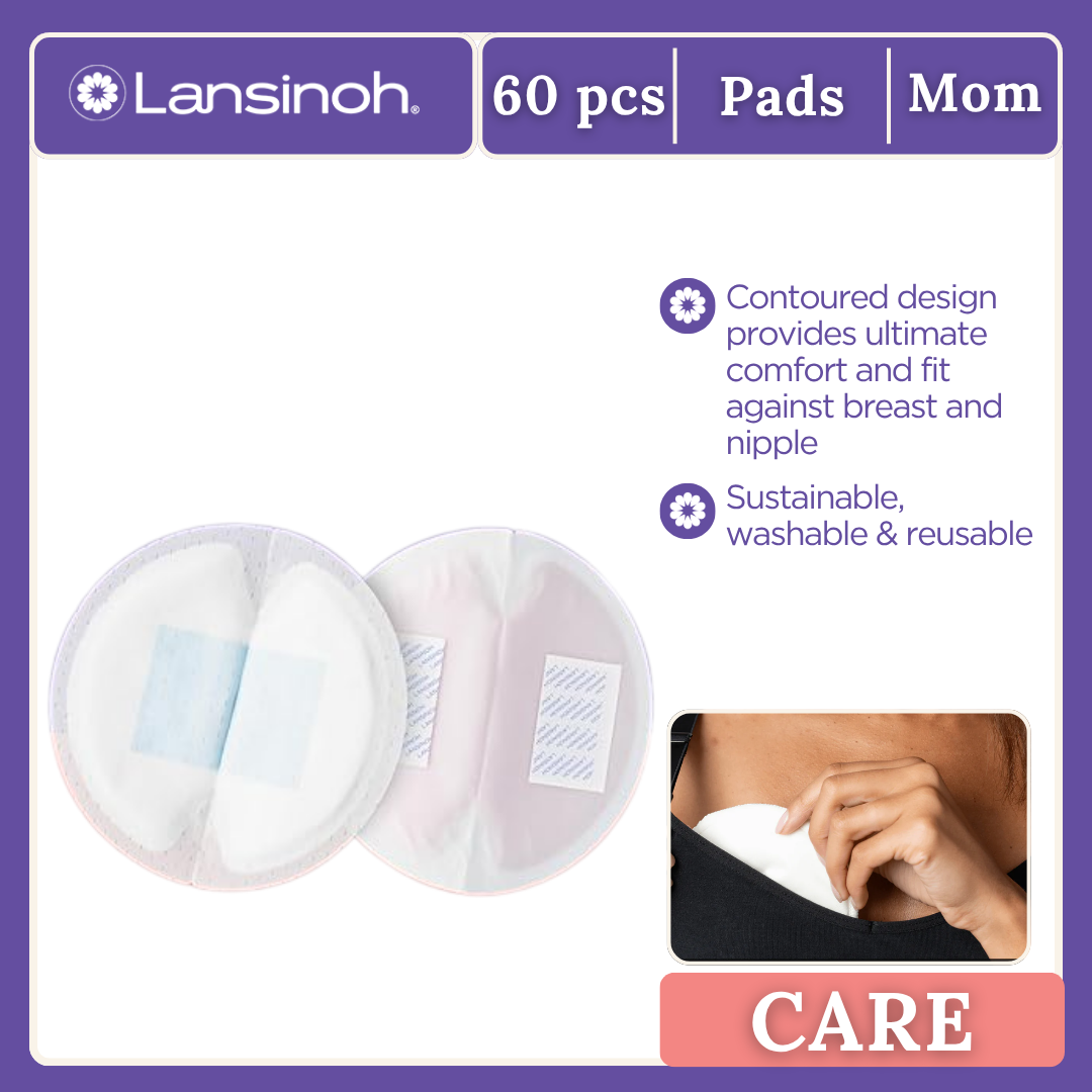 Lansinoh Stay Dry Disposable Nursing Pads, Soft and Super Absorbent Breast Pads Pack of 60