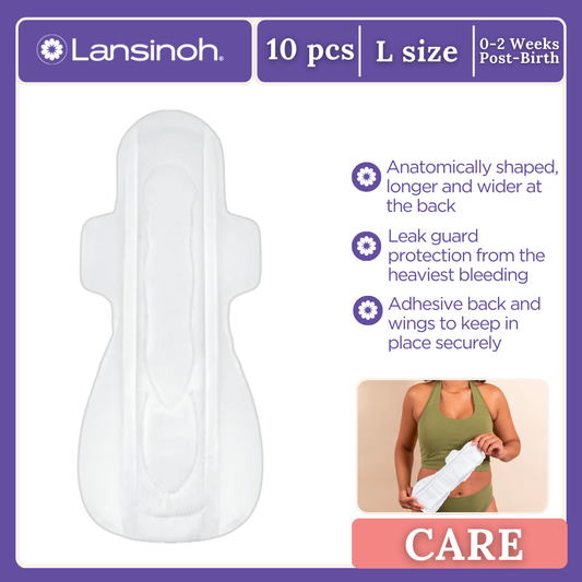 Lansinoh Extra Absorbent Maternity Pads: 0-2 weeks post-birth