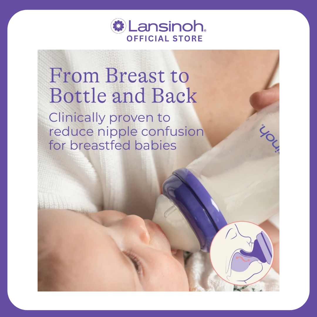 Lansinoh Feeding Bottles 2x 240ml with NaturalWave Teat  GB