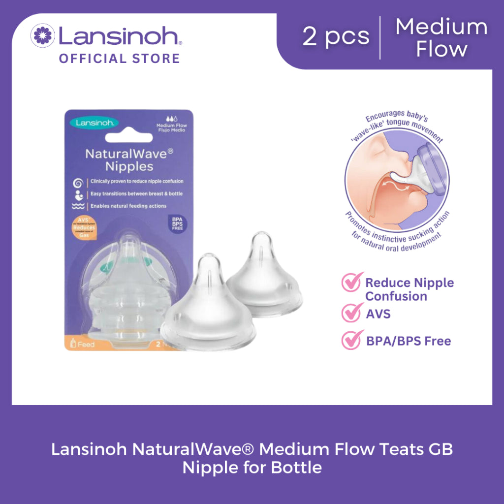 Lansinoh NaturalWave® Medium Flow Teats GB