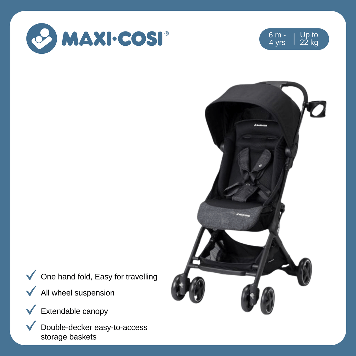 Maxi-Cosi Lara Stroller Nomad Black
