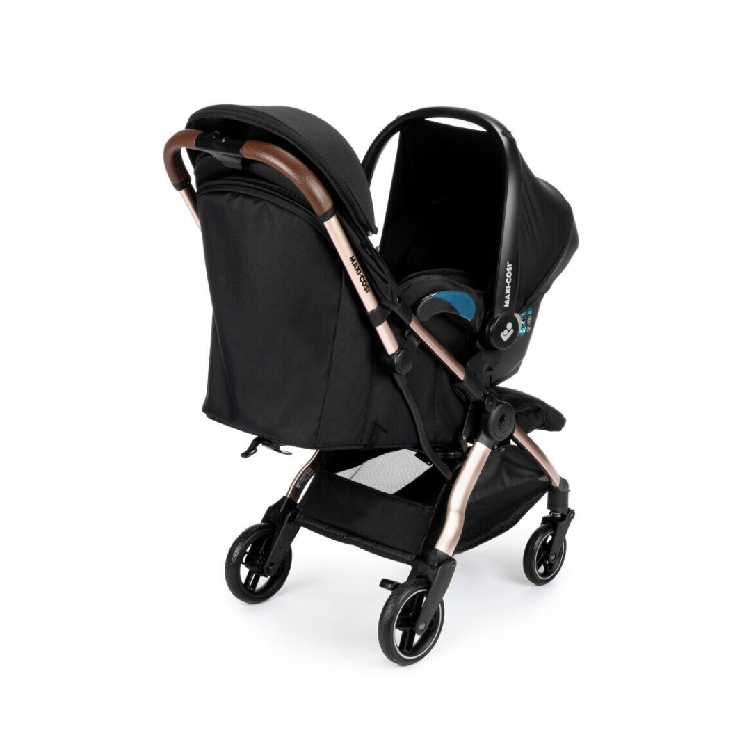 Maxi-Cosi Stroller Eva 3 incl. Adapters + Carseat CabrioFix i-Size - Essential Black