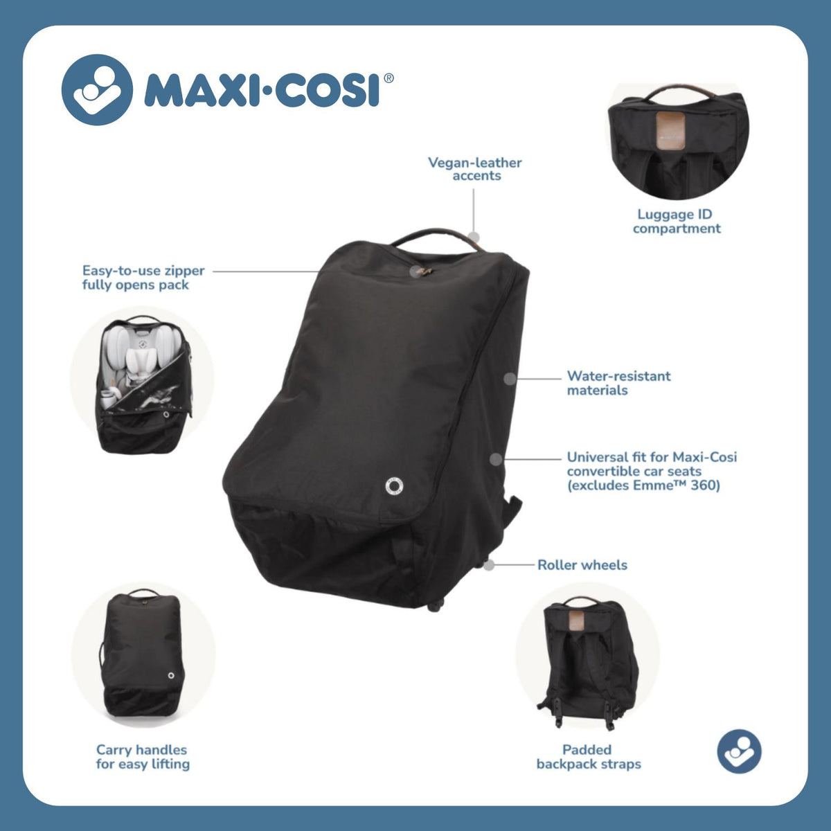 Maxi Cosi Wheeled Car Seat Travel Pack