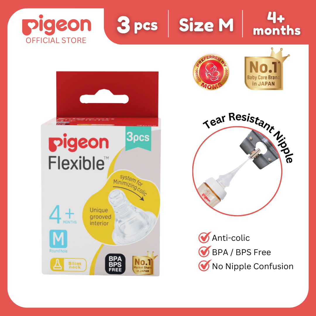 PP Slim Neck Newborn Starter Set Feeding Bottle 120 & 240ml, Medium Nipple, for 0+ Mos, Anti Colic, No Nipple Confusion, Anti Colic, Japan No 1 Brand