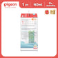 Pigeon Official - New and Improved Wide Neck Glass Feeding Bottle 160ml 1pc, Slow Flow, for 0+ Months Babies Anti Colic, No Nipple Confusion, AVS System, Latch On Line, BPA Free, Ultra Soft Flexible Nipples, Japan No. 1 Brand