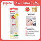 PP Slim Neck Newborn Starter Set Feeding Bottle 120 & 240ml, Medium Nipple, for 0+ Mos, Anti Colic, No Nipple Confusion, Anti Colic, Japan No 1 Brand