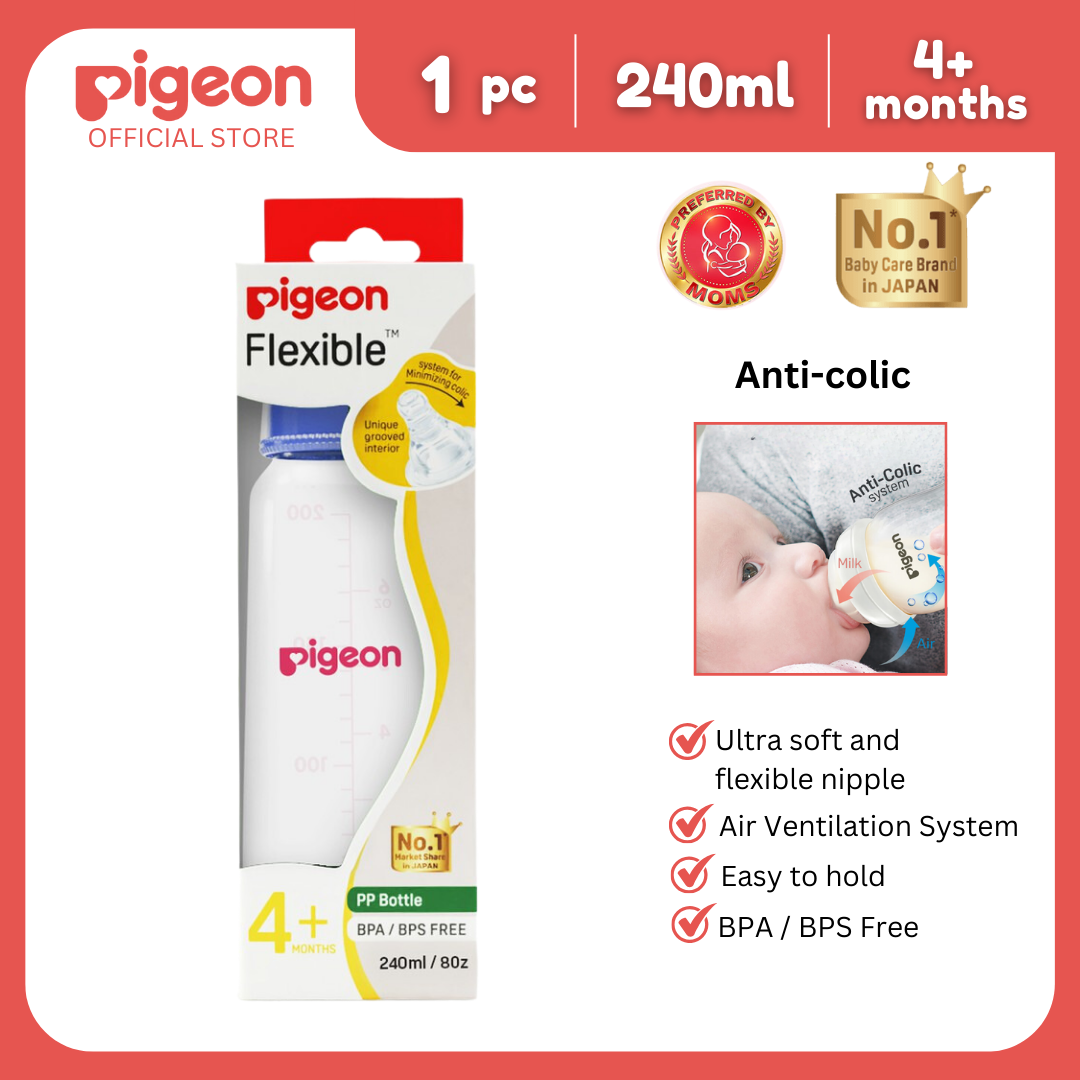 Pigeon RPP Blue Bottle 240ml (M)