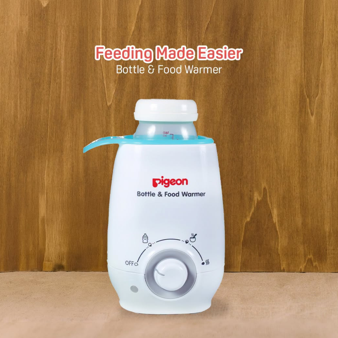 Pigeon Bottle & Baby Food Warmer – Smart Heat Level for Bottle & Food warming, Compact, Quiet, Safe & Easy to Use, Fits All Bottle Sizes, Japan’s Trusted Baby Electronics