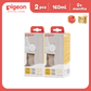 Pigeon Official- New and Improved Wide Neck PPSU Feeding Bottle 160ml Pack of 2 for newborn (SS), slow flow, no nipple confusion, anti-colic, high heat resistance, Japan No. 1 Brand