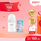 NEW Pigeon Official - Silicone Finger Brush & Wide Neck PP Feeding Bottle 160ml 1pc, Slow Flow, for 0+ Months Babies Anti Colic, No Nipple Confusion, AVS System, Latch On Line, BPA Free, Ultra Soft Flexible Nipples, Japan No. 1 Brand