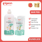 Pigeon Liquid Cleanser Bottle and Refill Bundle - Safe for babies, Can be used for fruits & veggies, Food Grade, Paraben Free, Dermatologically Tested, Easy Rinsing, SLS SLES Free