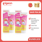 Pigeon Official - Toothpaste Strawberry 0+ Months 2pcs - 100% Food Grade Ingredients, SLS/Fluoride Free, Safe if swallowed, Gentle on new milk teeth, made with Xylitol agent, Co-developed with Pediatric Dentist, Japan No. 1 Brand