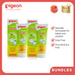Pigeon Official - Toothpaste Apple 0+ Months 2pcs - 100% Food Grade Ingredients, SLS/Fluoride Free, Safe if swallowed, Gentle on new milk teeth, made with Xylitol agent, Co-developed with Pediatric Dentist, Japan No. 1 Brand