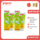 Pigeon Official - Toothpaste Apple 0+ Months 2pcs - 100% Food Grade Ingredients, SLS/Fluoride Free, Safe if swallowed, Gentle on new milk teeth, made with Xylitol agent, Co-developed with Pediatric Dentist, Japan No. 1 Brand