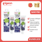 Pigeon Official - Toothgel Grape 3+ Years Pack of 2 - 1000ppm Fluoride (Dentist Recommended), Food Grade, with Glucomannan, Low foam for easy rinsing, Strengthens tooth enamel, Co-developed with Pediatric Dentist, Japan No. 1 Brand