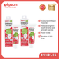 Pigeon Official - Toothgel Strawberry 3+ Years Pack of 2 - 1000ppm Fluoride (Dentist Recommended), Food Grade, with Glucomannan, Low foam for easy rinsing, Strengthens tooth enamel, Co-developed with Pediatric Dentist, Japan No. 1 Brand