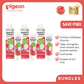 Pigeon Official Children's Toothgel 3+ year Strawberry Pack of 3 - Low Foaming, Anti Cavity, Safe to Swallow, 1000ppm, Food grade, Paraben SLS Silica Free, 100% Natural Scrub agent Glucomannan
