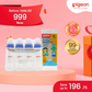 Gift Set: RPP Bottle 240ml Blue 4pcs with Silicone Straw Top