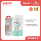 Pigeon Official Wide Neck Baby Feeding Bottle 240ml & Cleanser Saver Bundle - BPA BPS Free, Anti colic, No Nipple Confusion, Paraben Free, Food Grade