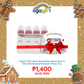 Pigeon OgaGift Set: Slim Neck Newborn Starter Set Feeding Bottle Red 240ml (L) Pack of 4 Pack of 4 & Kids Hits Musical Rainbow Piano Toy - Anti Colic, No Nipple Confusion, Japan No 1 Brand Perfect for Gifting for Babies 6+m & Up