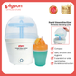 Pigeon Newborn Feeding Essentials Bundle - Sterilizer, Bottle Warmer, Wide Neck Bottle 240ml Wide Neck Bottle 160ml, Bottle Brush No Nipple Confusion, Anti Colic, Japan No 1 Brand Complete Baby Kit