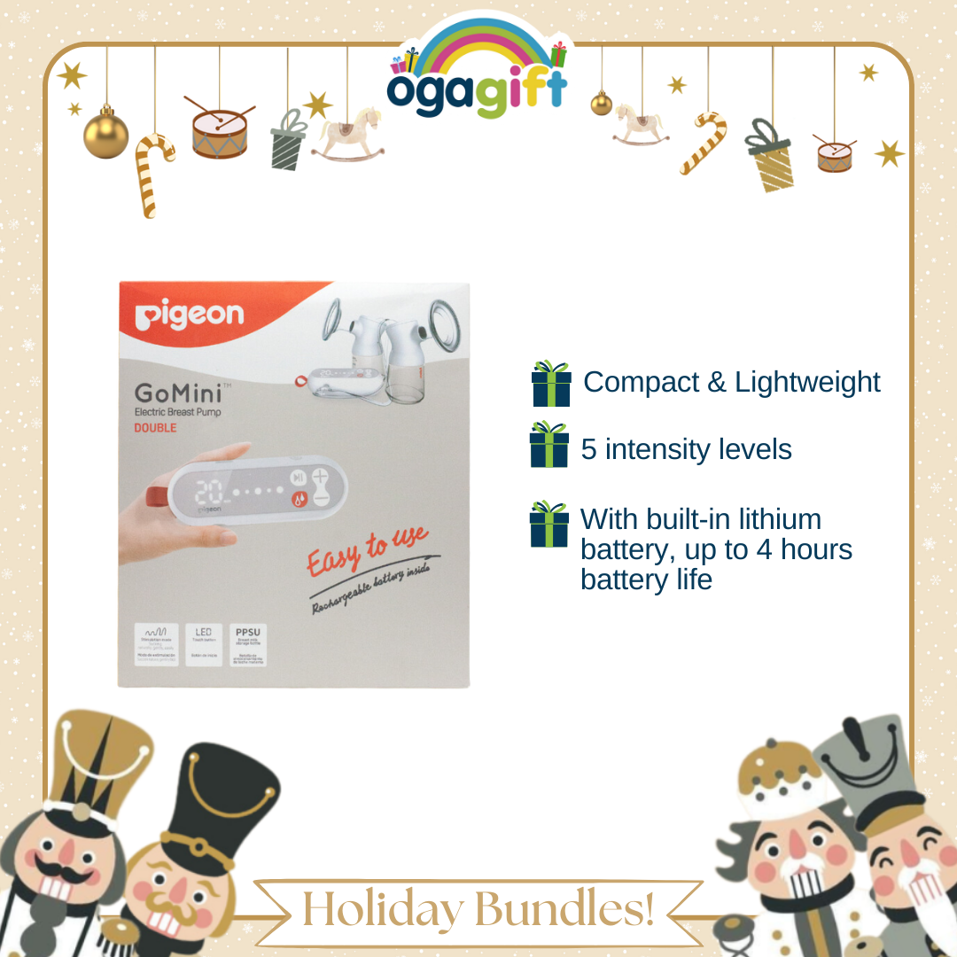 Pigeon Gift Set: Electric Breast Pump + Lanolin + Breastmilk Storage Bags - Perfect for gifting