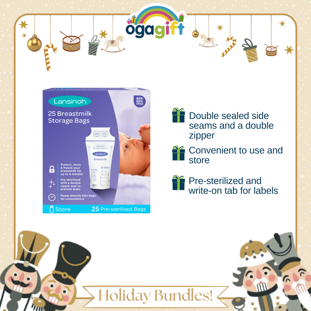 Pigeon Gift Set: Electric Breast Pump + Lanolin + Breastmilk Storage Bags - Perfect for gifting