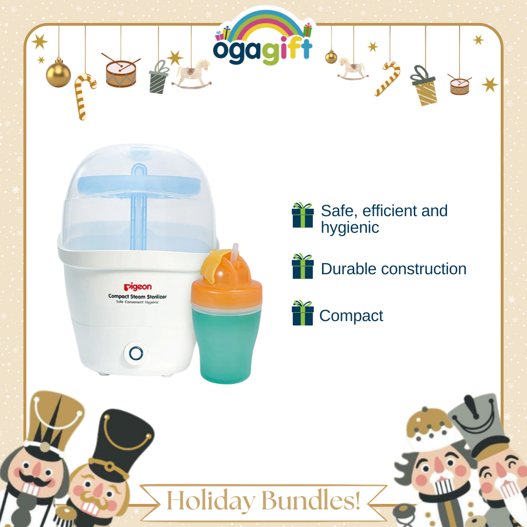 Pigeon Gift Bundle Compact Sterilizer + Tiny Love Mobile Toy : Perfect for Gifting, Feed & Play