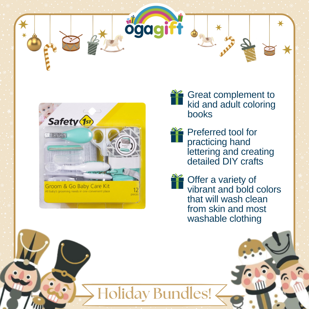 Pigeon OgaGift Bundle Compact Sterilizer + Groom & Go Baby Care Kit : Perfect for Gifting, Feeding and Hygiene Kit for Newborn Essentials