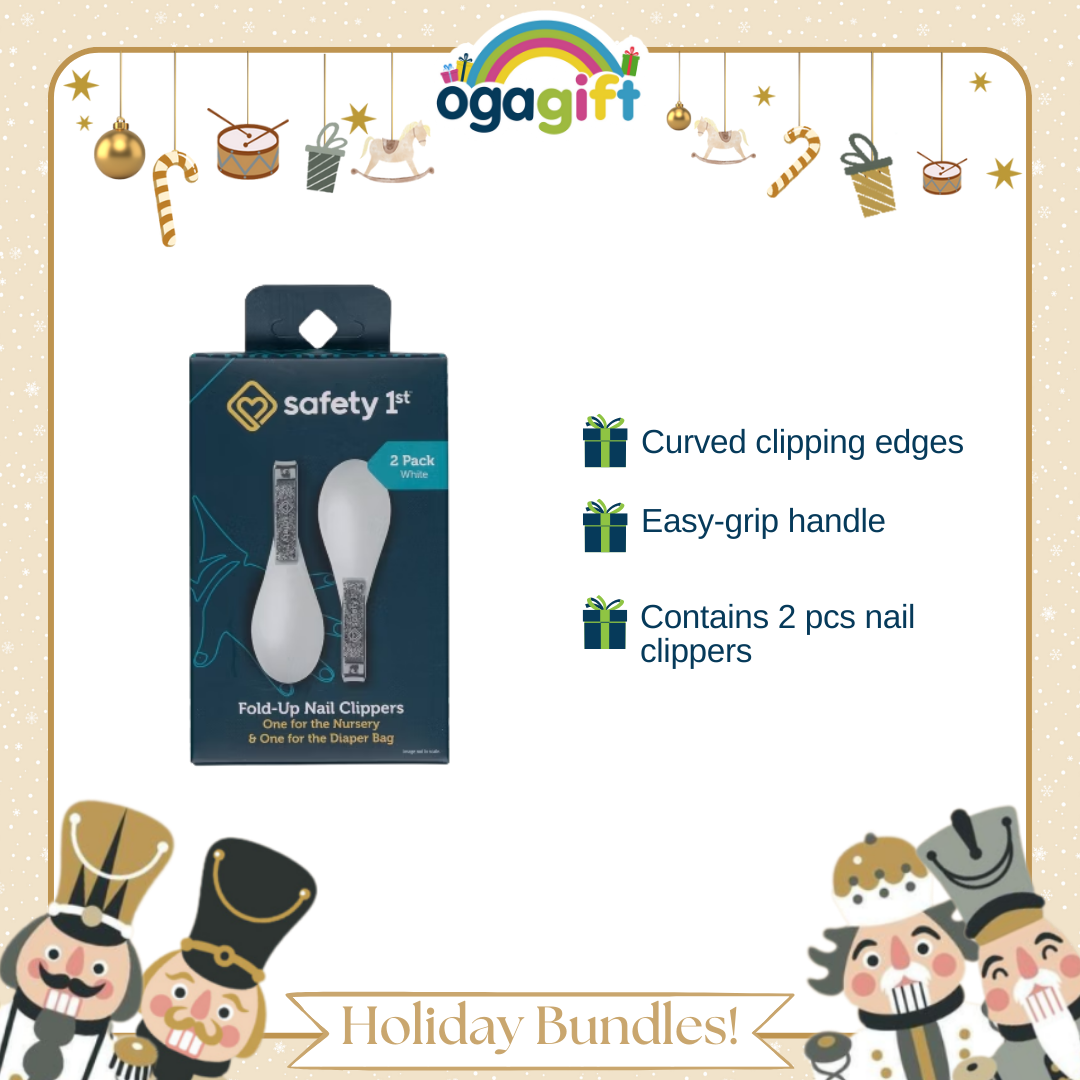Pigeon OgaGift Bundle Nose Cleaner Tube + Safety 1st Nail Clipper 2pk : Perfect for Gifting, Hygiene Kit for Newborn Essentials