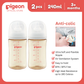 Pigeon Newborn Feeding Bundle 3+ Months - Bottle Warmer, PPSU Wide Neck Bottle 240ml 2pcs No Nipple Confusion, Anti Colic, Japan No 1 Brand, BPA Free, Complete Feeding Kit