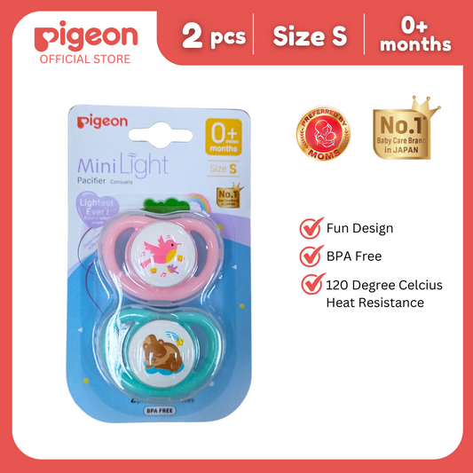 Pigeon Mini Light Pacifier 2pcs (S)- Girl