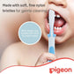 Pigeon Official - Training Toothbrush Lesson 3 Blue, 12-18+ Months, Soft Elastomer Brush Head, Ergonomic handle, BPA Free, Co-developed with Pediatric Dentist, Japan No. 1 Brand